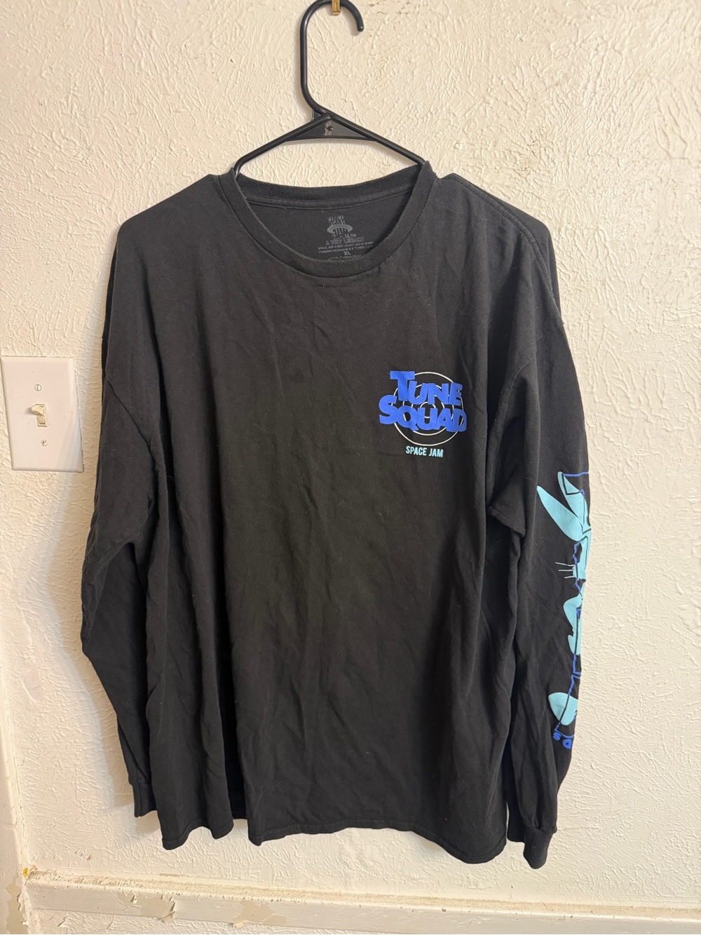 Tune Squad Space Jam Black Long-Sleeve Graphic Tee